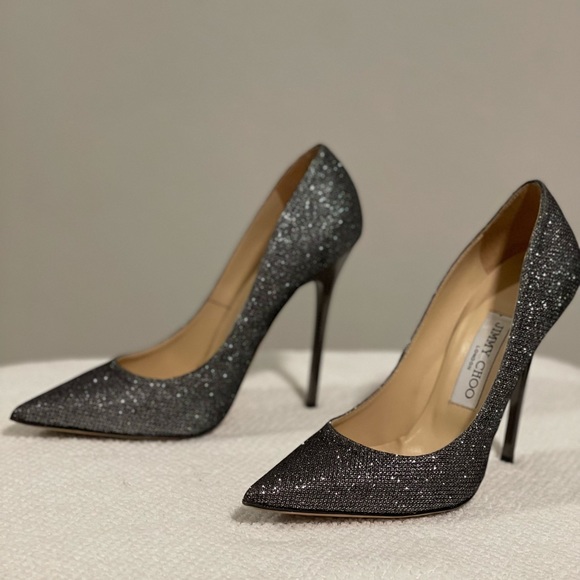 Jimmy Choo Heels - Anouk - Size 36.5 - Glitter - Picture 3 of 6